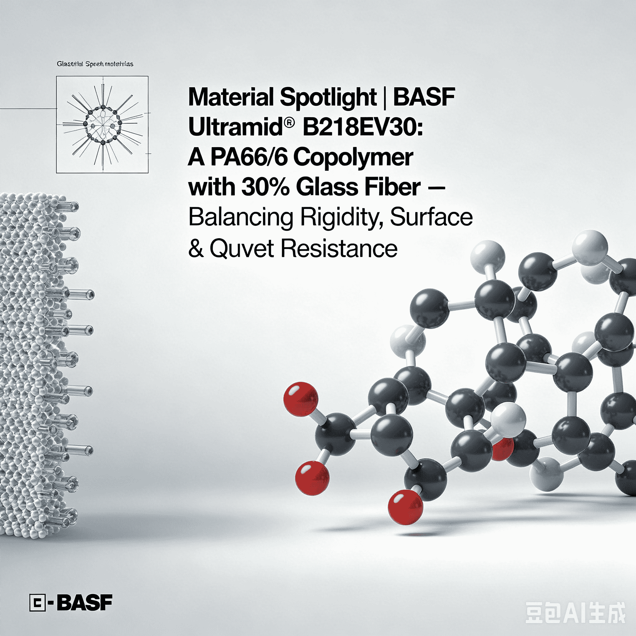Medžiaga Prožektorius | BASF Ultramid® B218EV30: PA66/6 kopolimeras su 30 % stiklo pluošto – subalansuojamas standumas, paviršiaus kokybė ir atsparumas karščiui